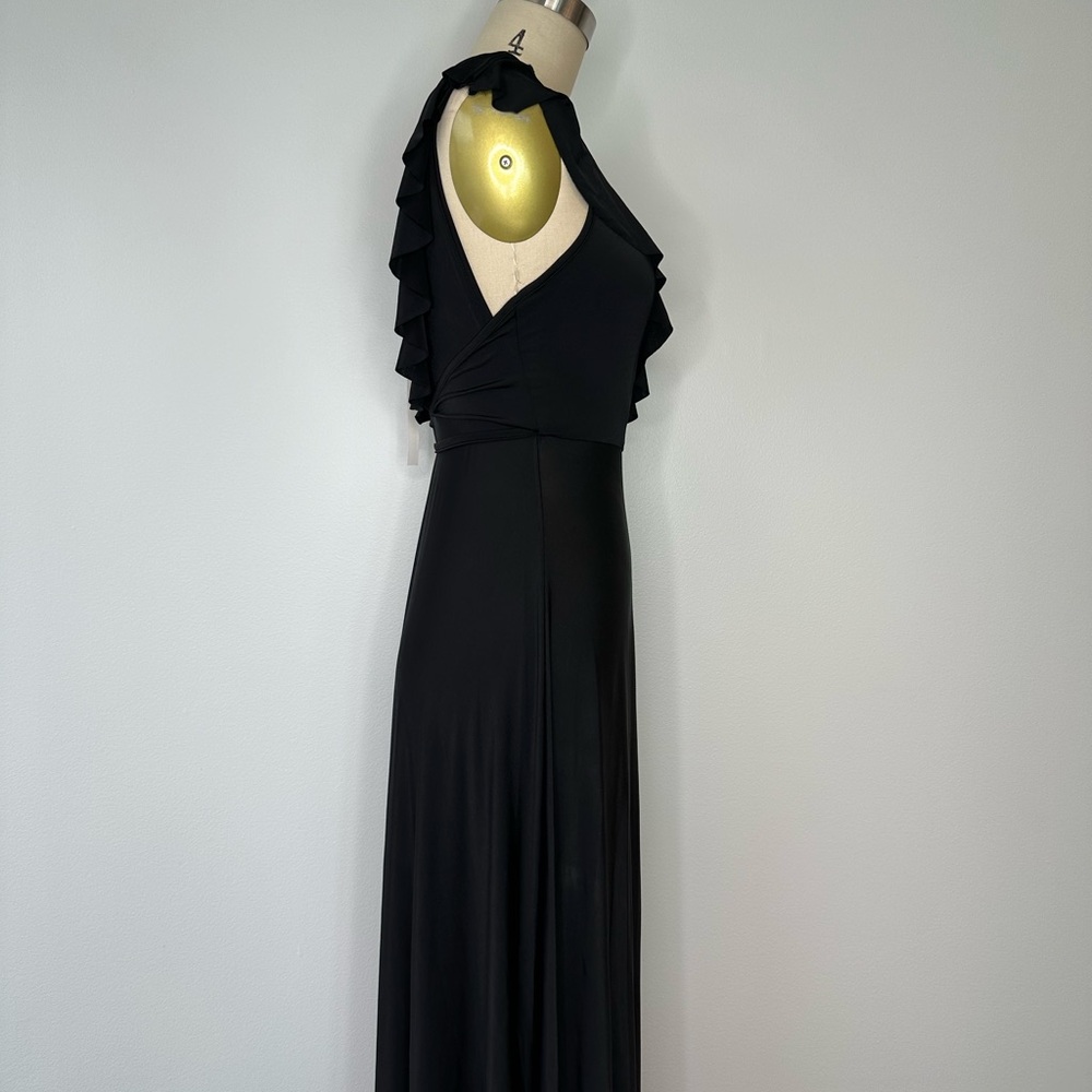 ASOS Black Ruffle Maxi Dress - Picture 6 of 8